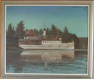 Höyrylaiva Tehi Suopellon laiturissa