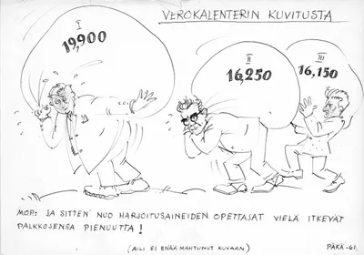 Verokalenterin kuvitusta